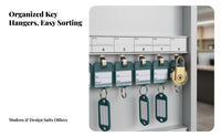 Lockable Wall-Mounted Key Safe Easy Installation Wall-Mounted Lockbox Heavy-Duty Lock Box Scratch-Resistant Finish for Real Property Estate Agents, Property Managers, Rental Agencies, Office, Car Dealership, Workshop