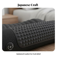 Memory Foam Electric Heating Neck Pillow With Heat Heated Neck Massager Adjustable Inflation for Seniors, Adults, Bedroom, Home, Living Room