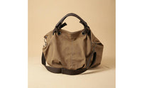 Canvas Tote Bag Vintage Style Canvas Shoulder Handbag Minimalist Design Large Capacity Crossbody Bag for Commuting