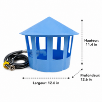 Automatic Chicken Waterer, Small Plastic Water Dispenser, Easy to Clean for Poultry