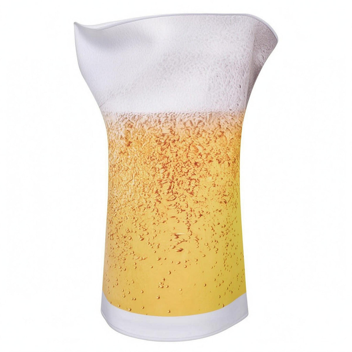 Beer Mug Costume Foam-Frothy-Looking Top Beer Glass Costume Printed Bubbles Performance Wear for Adults