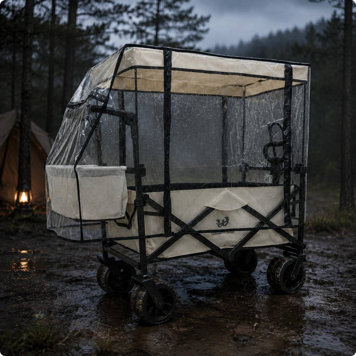 Camp Wagon Rain Cover Water-Resistant Camp Wagon Rainproof Protector for Camping