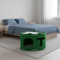 Scratch Resistant Felt Cat Cave Claw-Friendly Felt Cat Condo Space-Saving Pet Furniture For Multiple Cats