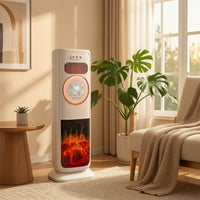 3-in-1 Evaporative Air Cooler Tower Multi-Function Air Cooling Fan Humidifying Swamp Cooler Fan Compact for Bedroom, Home, Apartment