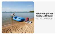 Individual Inflatable Fishing Raft Wear-Resistant Portable Fishing Raft Inflatable Buoyant Tube Foldable Belly Boat