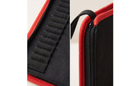 Bit Storage Pouch Fold-out Screwdriver Bit Organizer Tool Pouch with Elastic Slots Zippered Organizador Para Brocas Compact