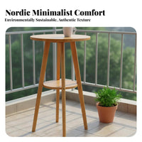 Solid Wood Bar Table Versatile Counter Height Dining Table Versatile for Apartment Dwellers, Homeowners, Balcony, Cafe, Morning Meal Corner