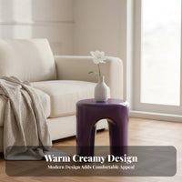 Nordic Design Arched Leg Stool Modern Minimalist Household Furniture Multi-Functional Side Table Multifunctional for Apartment Dwellers, Interior Design Enthusiasts, Living Room, Entryway, Small Areas, Bedroom