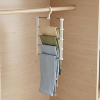 Multi-Layer Pants Hanger Stainless Steel Closet Organizer Easy to Use Household Storage for Wardrobe