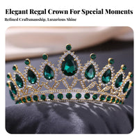 Bridal Princess Crown Elegant Design Crystal Bridal Tiara Crystal Accent Crown Luxury Look Crystal Headpiece Baroque Design