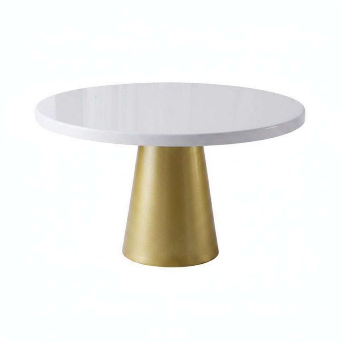 Nordic Design Gold and White Dessert Tray Elegant Design Pedestal Cake Stand Multi-Purpose Cupcake Display Stand for Wedding, Party, Afternoon Tea