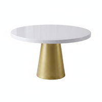 Nordic Design Gold and White Dessert Tray Elegant Design Pedestal Cake Stand Multi-Purpose Cupcake Display Stand for Wedding, Party, Afternoon Tea