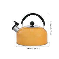 Whistling Tea Kettle Stainless Steel Tea Kettle with Whistling Spout Cookware Controlled Pouring Rust-Resistant for Kitchen