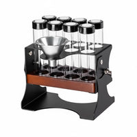 10 Pieces Vent Valve Sealed Bean Tube Set Adjustable Aroma Bottle Stand Multi-Use for Cafe, Countertop