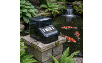 Programmable Automatic Aquatic Pet Feeder Dual-Power Power Aquarium Aquatic Pet Feeder with Base Compact for Vacation