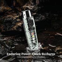 Keychain Flashlight High illuminateness Mini Work Light Rererechargeable Portable Lighting for Campers, Adults, Emergency Situations, Camping, Hiking