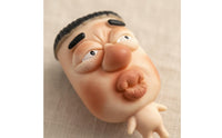 Quick Rebound Squishy Face Toy Stress Relief Rubber Face Squishy Soft Texture Press Doll Cute Design for Desk