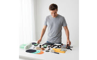 174 Pieces Collectible Card Flattening Kit on Exteriors Card Cleaning Kit Loupe Hobby Accessory for Collection Room