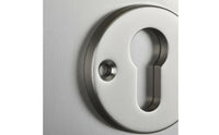 Stainless Steel Keyhole Escutcheon Metal Construction Keyhole Cover Plate Brushed Finish Door Lock Escutcheon
