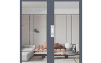 Sliding Door Lock Space-Saving Design Recessed Hook Lock Easy Installation Locking Sliding Door Handle for Office