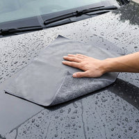 Suede Coral Fleece Car Drying Towel Microfibre Towel, 90 GSM Car Drying Towel and Microfiber Cloths, Dual-Sided Lint Cleaning