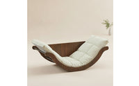 Rocking Lounge Chair Ergonomic Banana Rocker Chair Comfortable Rocking Lounge for Adults, Readers