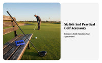 Portable 3-in-1 Golf Brush Lightweight 3 in 1 Retractable Golf Brush Wire and Nylon Bristles for Golfers, Athletes, Driving Range, Outdoor