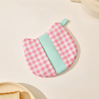 Canvas Pot Holder with Hanging Loop Compact Padded Kitchen Hand Holder Hot Pad Washable for Home Cooks, Cooking, Baking