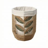 Woven Basket with Liner Lightweight Laundry Basket with Liner Decorative Clothes Hamper for Washroom