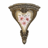 Antique-Style Wall-Mounted Flower Vase Indoor Decorative Wall Vase Elegant Sophisticated for Hallway