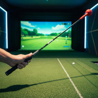 Golf Swing Training Stick Portable Golf Grip Coach Long-Lasting Rubber Head Swing Stick for Beginners, Practice Range