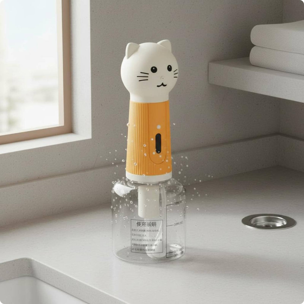 Feline Foam Dispenser Low Noise Automatic Pet Lather Generator Quiet