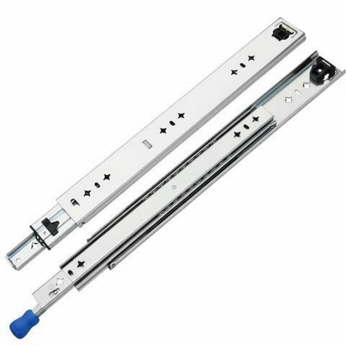 3 Section Ball Bearing Slide Smooth Sliding Heavy Duty Drawer Slide Heavy Duty Drawer Rails for Under Stair Storage