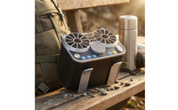 Twin Air Duct Waist Fan Four-Speed Rechargeable Waist Fan Body Cooler Long Battery Life Quiet Operation for Worksites