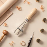 Leather Edge Marker Professional Grade Adjustable Edge Marker Wooden Handle Crafting Tool for Hobbyists