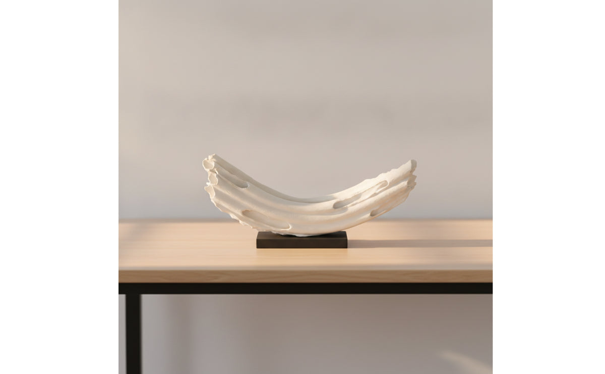 Arched Sculpture with Base Modern Tabletop Sculpture Abstract for Living Room