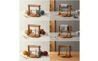 Yarn Storage Rack Tangle-Tangle-Resistant Yarn Stand with Spindle Organizer Compact Sturdy for Knitters, Craft Room