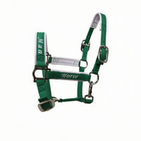 Horse Halter Reinforced Synthetic Leather Halter Padded Tack for Riders, Stable, Training