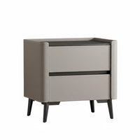 Luxury design 2-Drawer End Table Modern Design Nightstand Fully Assembled Bedroom Furniture Sturdy & Stable for Interior Designers, Apartment Dwellers, Guest Room, Entryway, College Dorm, Closet
