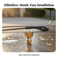 3/8 Inch Quick Connector Pure Copper Construction 3/8 Inch Quick Connect Adapter
