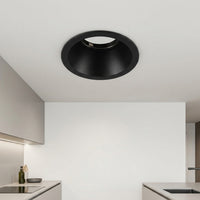 Metal Ceiling Spotlights for Living Room with Sleek Design, Recessed Installation LED Downlight Housing for GU10 and MR16, 75mm Cutout Size