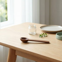 Seasoning Spoon Uncoated Coffee Scoop Sodium Chloride Spoon Unwaxed-without Unwaxed Small Round for Kitchen, Pantry