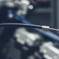 Replacement Motorcycle Cable with Return Spring Compatible Motorcycle Control Cable Flexible Threaded for Mechanics, Handlebar Repair