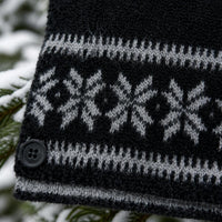 Women's Knitted Fair Isle Christmas Scarf Double-Sided Warm Neck Warmer