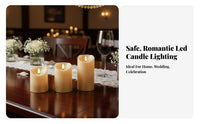 Gold Glitter Electronic Candle Smokeless Gold Glitter Candle Romantic Ambient Decor for Couples, Homeowners, Table Centerpiece, Dinner Parties