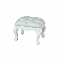 Multi-Purpose Upholstered Vanity Stool Multifunctional Ottoman Soft Padded Seat Indoor Furniture Tufted Cushion for Children, Homeowners, Students, Living Room, Entryway, Bedroom, Study