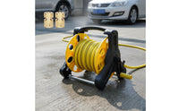 Space-Saving Water Pipe Storage Rack Stable Design Hose Reel Cart Easy Installation for Gardeners, Car Owners, Yard, Patio