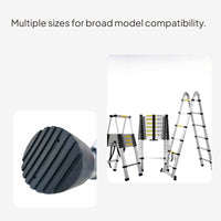 Anti-slip caps for round ladders