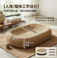Sisal Cat Scratcher Bed with Ball, Durable, No Shedding, for Cats