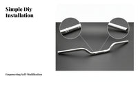 Smooth Retro Motorcycle Handlebar Polished Bent Motorcycle Handlebar